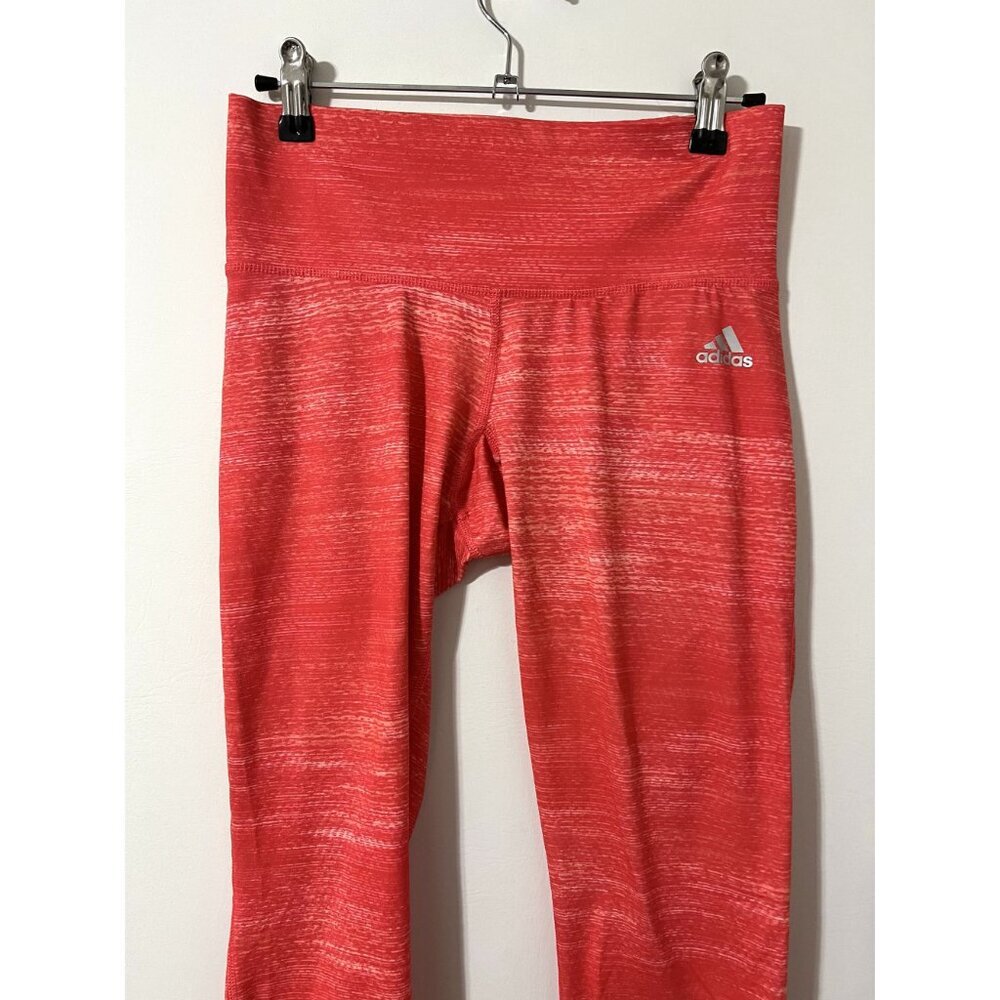 Adidas Performer Mid-Rise Capri Athletic Pink Climalite Tights Size S - Picture 4 of 7